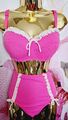 Ann Summer Damen Hot Pink 2 Stück Bikini BH UK 32E High Waist Unterteil Uk 8 Urlaub
