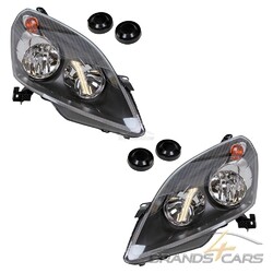 ATEC 2x SCHEINWERFER H7/H1 SCHWARZ MIT STELLMOTOR LINKS+RECHTS FÜR OPEL ZAFIRA B### FÜR FAHRZEUGE MIT BAUJAHR 2005 - 2008 PASSEND ###