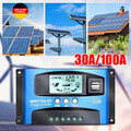 30/100A 12-24V MPPT Solar Ladegerät Controller Panel Regler Daul USB Digital LCD