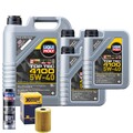 Motoröl 5W40 LIQUI MOLY Top Tec4100 8L+HENGST Ölfilter +Spülung