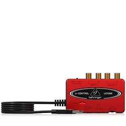 Behringer U-CONTROL UCA222 Ultra-Low Latency 2 In/2 Out USB Audio Interface mit