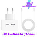 für Apple iPad mini (2024) Dual USB‑C Power Adapter Ladegerät Usb C  Ladekabel 