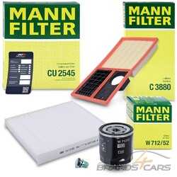 MANN-FILTER INSPEKTIONSPAKET FILTERSATZ A FÜR VW POLO 6R 9N 1.4 06-10# # # INKL. ÖLABLASS-SCHRAUBE MIT DICHTRING # # #