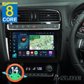 4+64G Android 14 Autoradio Carplay RDS GPS Navi für VW Polo 6R 6C 9N 2009-2018