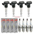 4x ERA Zündspule+4x NGK Zündkerze Laser Iridium für Mercedes-Benz C-Klasse W203