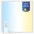 LED Panel Deckenleuchte 62x62 Dimmbar CRI90 CCT Flach Einbau oder Aufbau Rahmen