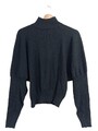 TWINSET MILANO Rollkragenpullover Damen Pullover Gr. DE 36 schwarz Casual-Look
