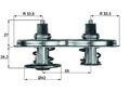 MAHLE Thermostat, Kühlmittel TX 33D für SCANIA 4/4 BUS/K BUS/P/G/R/T 10.95-