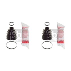 2X FEBI ACHSMANSCHETTEN SATZ GETRIEBESEITIG VORNE passend für NISSAN QASHQAI X-T