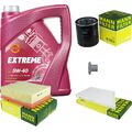 MANN Inspektionspaket 5 L MANNOL Extreme 5W-40 für Peugeot 206 Schrägheck 2.0