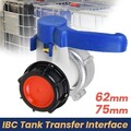 IBC Adapter Klappenhahn Tank Container Auslaufhahn S75x6 -75mm S60x6 Wasserhahn!