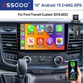 DAB Android 15 Autoradio Für 1 DIN Ford Transit Custom 2018-2023 Carplay 64G KAM