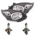 Scheinwerfer Set für Renault Twingo II CN0 Bj 07-12 schwarz elektr. inkl.Philips