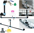 für IBC Tank Container Adapter Verbindungsset Nebeneinander Schwanenhals Auslauf