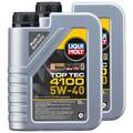 Motoröl Top Tec 4100 5W-40 LIQUI MOLY 2 X 1 Liter für Alfa Romeo Audi BMW Dacia