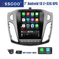 DAB+ CarPlay Android 13 Autoradio GPS Navi RDS Kamera Für Ford Focus MK3 2012-18