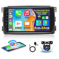 4+64GB Android 13 Autoradio GPS Navi Carplay Für Smart Fortwo 451 2005-2010 +Kam