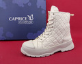 Caprice Climotion Boots Stiefeletten Damenstiefel Schuhe Weiß Leder Gr. 39 - 6 G
