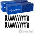 2X SACHS FAHRWERKSFEDERN HINTEN PASSEND FÜR AUDI CABRIOLET COUPE LINKS+RECHTS