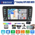 2+32G Autoradio DAB+ Carplay Für Audi A3 8P 2003-2012 Android 13 GPS RDS +Kamera