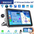 2+32G Android 13 Carplay Autoradio GPS Navi 1 DIN RDS BT 360° Drehbar Bildschirm