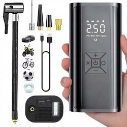 Tragbarer Luftkompressor Mini Reifenpumpe Elektrischer Kompressor Fahrradpumpe