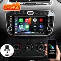 Android 15 Autoradio Carplay Für Fiat Grande Punto EVO Linea 2010-2012 GPS KAM