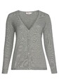 sheego Strickjacke Damenjacke Damen Freizeit Damenstrickjacke Grau 112828