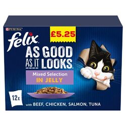 Felix As Good As It Looks Sortenauswahl 1,2 kg Schachteln Katzenfutter (2er-Pack)