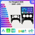 9"128G Android 13 Carplay Head Unit Auto Stereo GPS Für Peugeot 3008 09-15 Radio