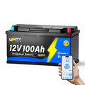 LiFePO4 100Ah Bluetooth 12V 1280Wh Akku Lithium Batterie 100A BMS Wohnmobil RV