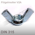 Flügelmutter Edelstahl V2A Edelstahlflügelmutter M3-M12