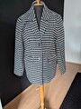 Overzised Blazer Gr. 38 Neu von Kaffe Fashion Pepita Schwarz Weiß Damen Jacke