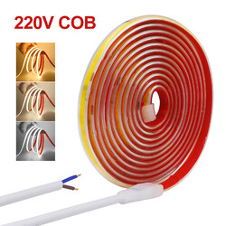 230V COB LED Strip Streifen Neon Flex diffus Lichtband Schlauch Selbstklebend DE