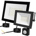 10W-500W LED Strahler Außen Fluter ohne/mit Bewegungsmelder Scheinwerfer IP65