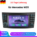 Carplay Autoradio Android 13 GPS Nav WIFI DAB 32G Für Benz CLS E-Class W211 W219