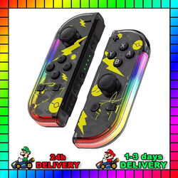 Joy Con Controller mit LED, Wireless Gamepad 2er Set für Nintendo Switch Neu