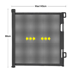 Türschutzgitter Roll Treppenschutzgitter ausziehbar Türschutzrollo Baby Gate DE