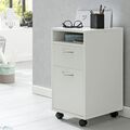 FineBuy Rollcontainer Schublade Ablage Bürocontainer Schreibtisch Container Weiß