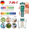 Digitaler pH PPM Messgerät Wasser 7 in 1 PH/TDS/SALT/ORP/S.G Messgerät mit ACT