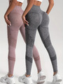 Damen Sport Leggings Push Up Fitnesshose Nahtlos High Waist Yoga Hose Blickdicht