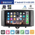 Android 13.0 WIFI Carplay Autoradio Für Smart Fortwo 451 2011-2015 32G GPS Navi
