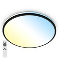 Briloner Pulup LED Deckenlampe, Dimmbar, Fernbedienung, CCT Farbtemperatursteuer