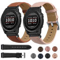 DE Leder Armband Für Garmin Fenix 8 7 7X 6 6X 5 Pro Solar 5X 3HR Quick Fit Strap