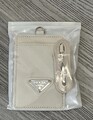 Prada Ausweisetui / Kartenhalter aus Saffiano Leder – Weiß