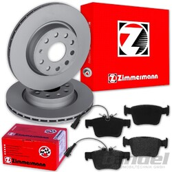 Zimmermann BREMSSCHEIBEN 292mm + BELÄGE HINTEN passend für ALFA ROMEO GIULIA 952HA 292x22mm // Bitte Einschränkungen beachten