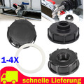IBC Container Adapter S60x6 Kappe Innengewinde 1/2 3/4 1" Zoll Deckel Wassertank