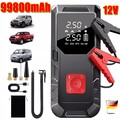 99800mAh Auto Starthilfe Jump Starter Ladegerät Powerbank KFZ mit Luftkompressor