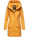 Marikoo Damen warme Winter Softshell Jacke Parka Mantel lang mit Kapuze B856