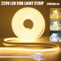 COB LED Streifen 220-240V Lichtband Stripe Leiste Band Lichtschlauch Wasserdicht